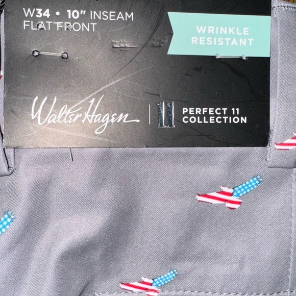Walter Hagen Patriotic Golf Shorts: Perfect 11 Collection: New With Tags: SZ 34 - Picture 4 of 5